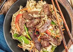 Savory Beef Lo Mein recipe