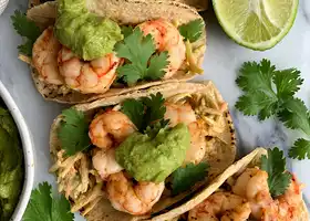 Easy Shrimp Tacos with Spicy Slaw recipe