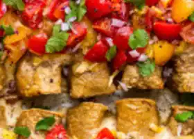 Vegan enchiladas with smoky jackfruit recipe