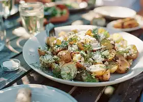 Herbed Potato Salad with Crispy Shallots recipe