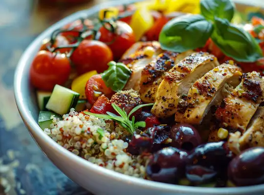 Stashcook | Mediterranean Chicken Quinoa Bowl