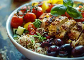 Mediterranean Chicken Quinoa Bowl recipe