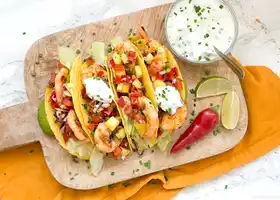 Spicy Shrimp Tacos With Mango Salsa recipe