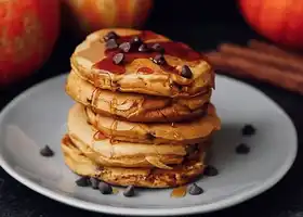 Vegan Pumpkin Pancakes with Chocolate Chips recipe
