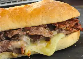 Homemade Philly Cheesesteak with recipe for the best rolls. recipe