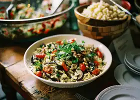 Roasted Eggplant Orzo Salad recipe