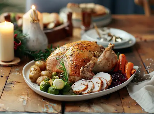 Festive Roast Turkey with Sides