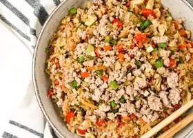 Pork Fried Cauliflower Rice recipe