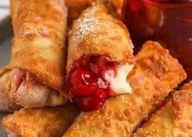 Cherry Cheesecake Egg Rolls recipe