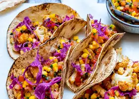 Best Vegan Tacos Recipe (With Cauliflower And Mango Salsa) recipe