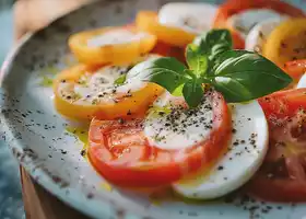 Mediterranean Tomato Mozzarella Salad recipe