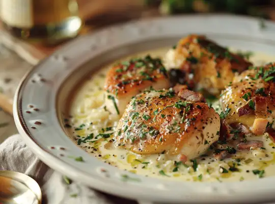 Stashcook | Herbed Chicken with Mustard Cream Sauce