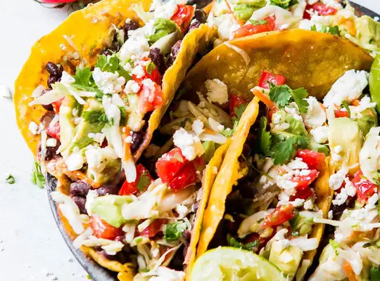 Stashcook | Crispy Black Bean Vegetarian Tacos