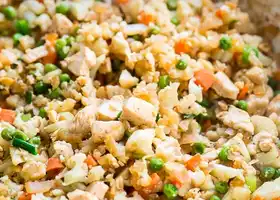 Cauliflower "Fried Rice" with Chicken recipe