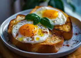 Cheesy Marmite French Toast with Fried Egg recipe