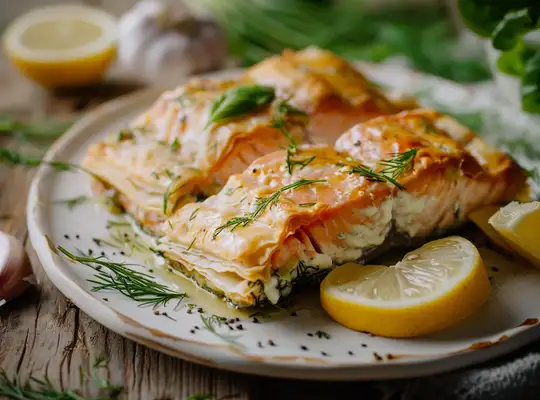 Stashcook | Herbed Lemon Garlic Salmon in Puff Pastry