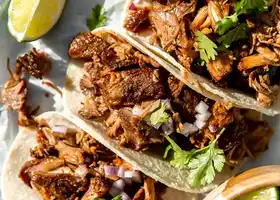 Slow Cooker Mexican Pork Carnitas Tacos recipe