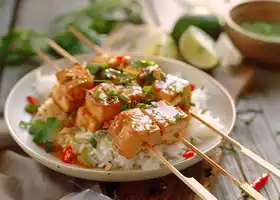 Crispy Marinated Tofu with Spicy Peanut Sauce recipe