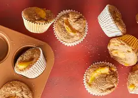 Ginger-Peach Breakfast Muffins recipe