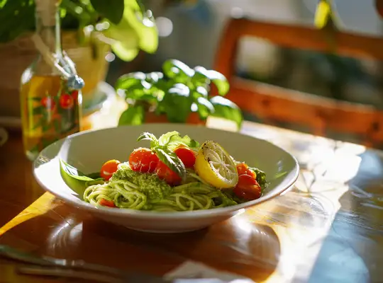 Stashcook | Creamy Avocado Pesto Pasta