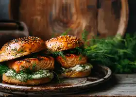 Grilled Salmon Burgers with Dill Mayo recipe