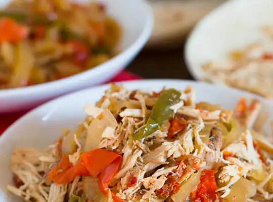 Stashcook | Slow Cooker Chicken Fajitas