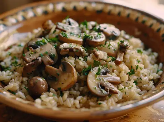 Stashcook | Herbed Mushroom and Brown Rice Pilaf
