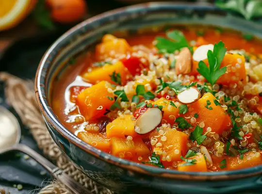 Stashcook | Hearty Quinoa and Roasted Vegetable Stew