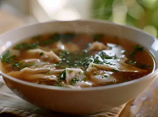 Stashcook | Chicken and Mushroom Wonton Soup