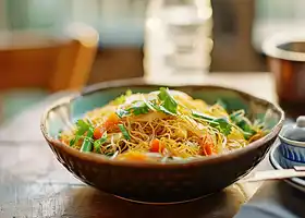 Vegetarian Singapore Noodles recipe