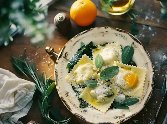 Stashcook | Spinach Ricotta Ravioli with Sage Butter