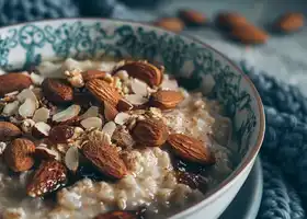 Apple & Raisin Oatmeal with Almonds recipe