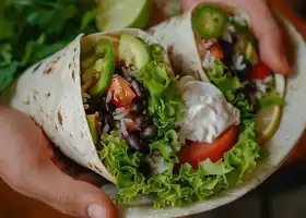 Spicy Black Bean and Rice Burritos recipe