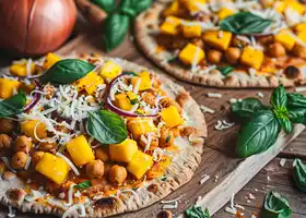 Chickpea & Mango Pita Pizza recipe