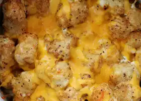 Garlic Cheddar Tater Tot Casserole recipe