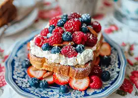 Berry Almond Toast with Whipped Ricotta recipe