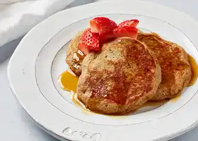 Rye and Banana Pancakes Recipe - Great British Chefs recipe