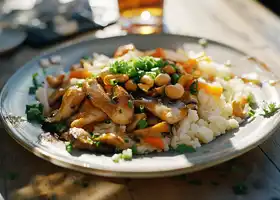 Chicken Cauliflower Stir-Fry with Cashews recipe