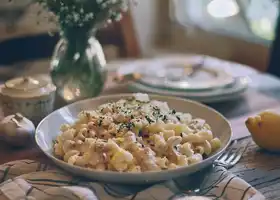 Creamy Garlic Mushroom Macaroni and Cheese recipe