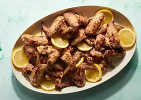 Grilled Lemon-Garlic Wings Recipe recipe