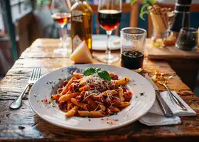 Pasta with Spicy Sausage and Tomato Sauce recipe