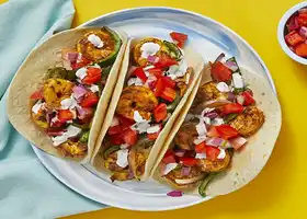 Southwestern Shrimp Tacos with Pico de Gallo & Lime Crema recipe