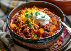 Spicy Turkey and Butternut Squash Chili recipe