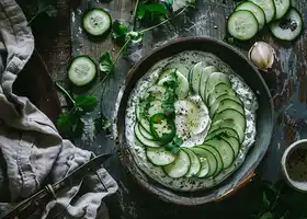 Spicy Black Bean Dip with Greek Yogurt & Cucumber Slices recipe