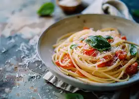 Creamy Tomato Basil Spaghetti recipe