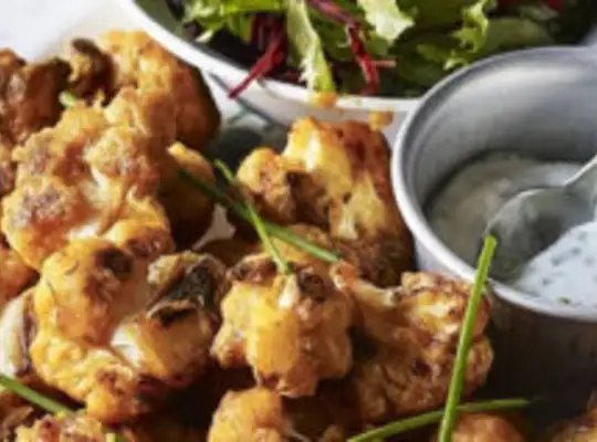 Stashcook | Cauliflower hot buffalo 'wings' with a garlic mayo dip | Asda Good Living