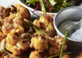 Cauliflower hot buffalo 'wings' with a garlic mayo dip | Asda Good Living recipe
