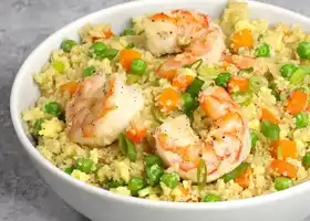 Shrimp Fried Cauliflower Rice recipe