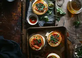 Spiced Tomato Chutney Crumpets with Mozzarella recipe