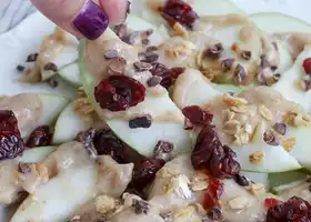 Apple Nachos With Date Caramel Recipe recipe